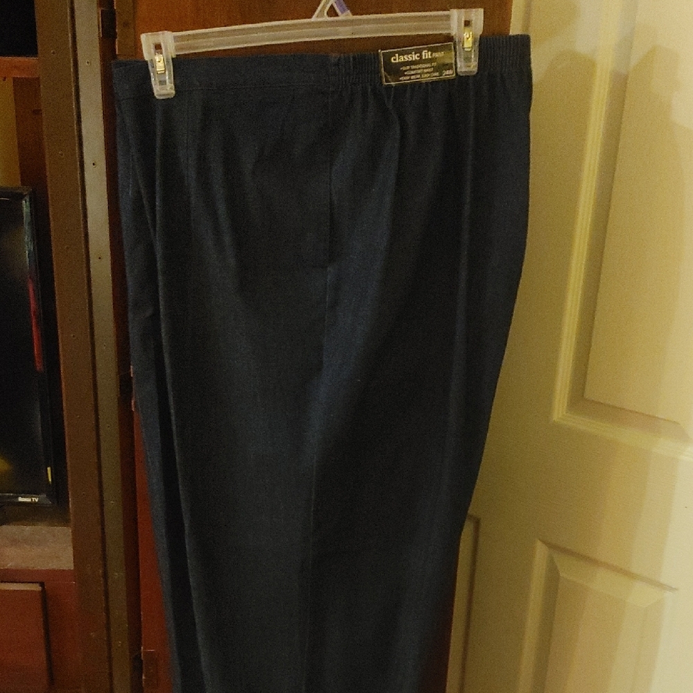 Alfred Dunner Women's Dark Blue Straight Leg Jeans